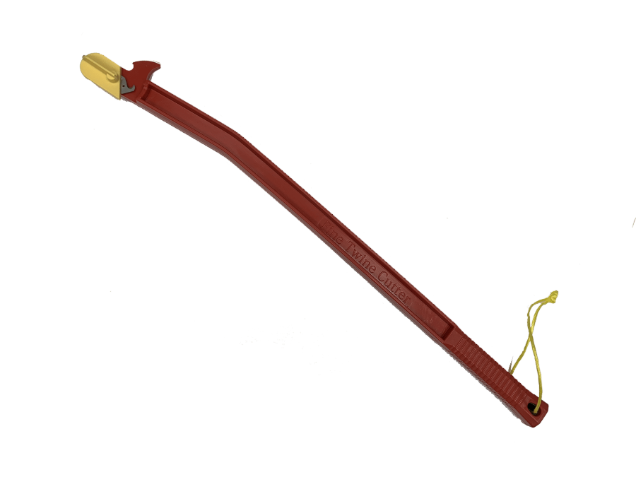 Fine Twine hay knife for opening large round and square bales